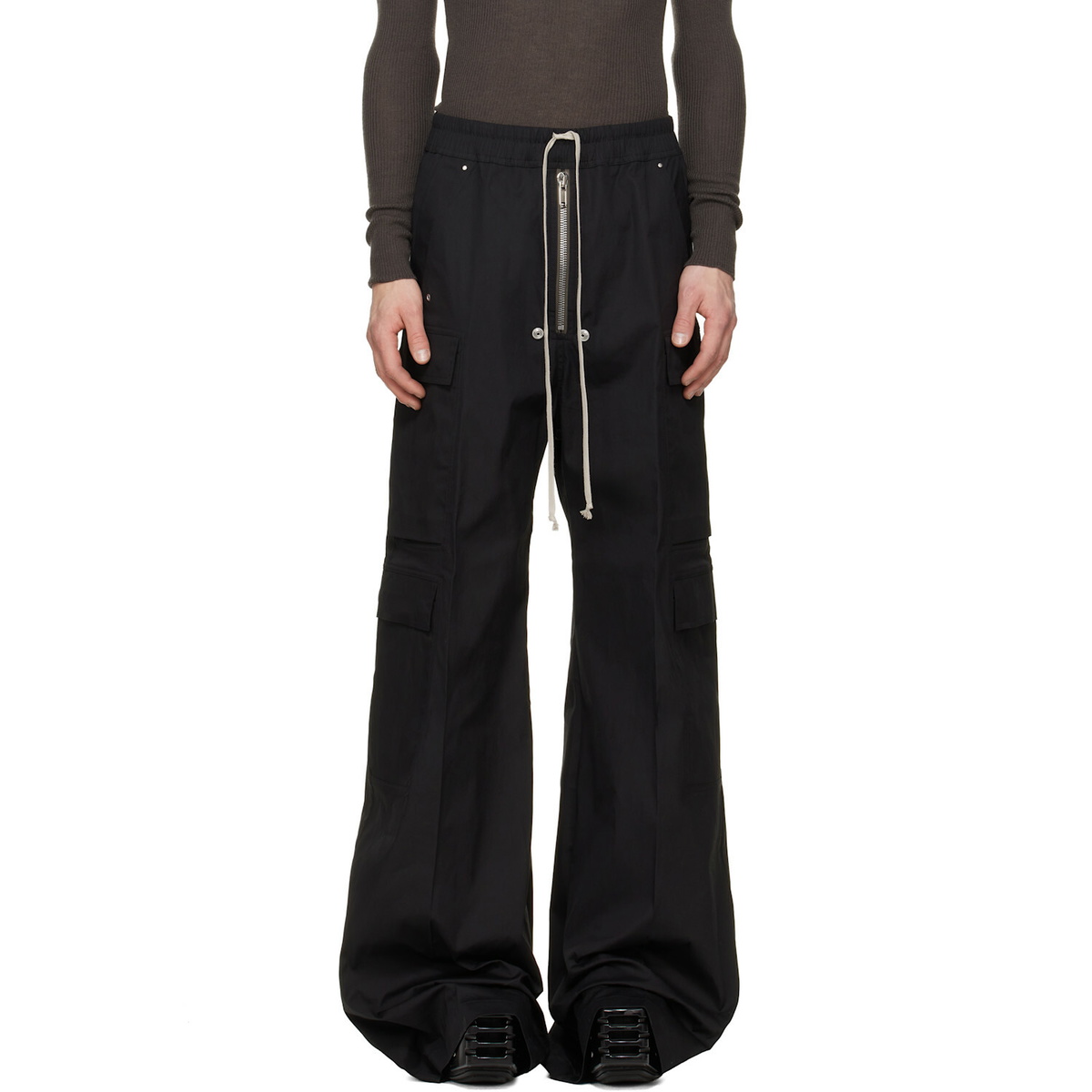 Rick Owens Black Tower Cargobelas Cargo Pants