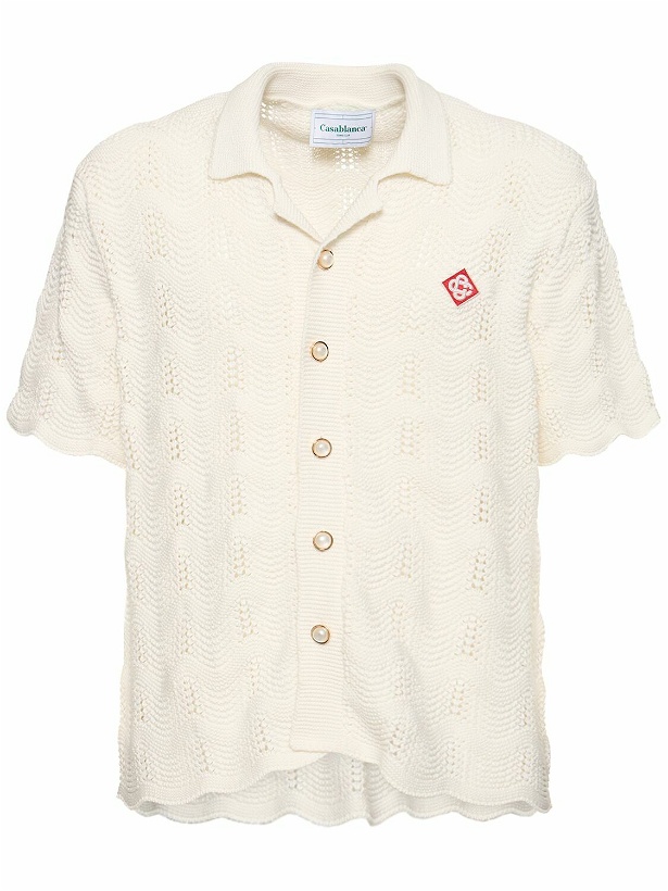 Photo: CASABLANCA - Jacquard Monogram Cotton Terry Shirt