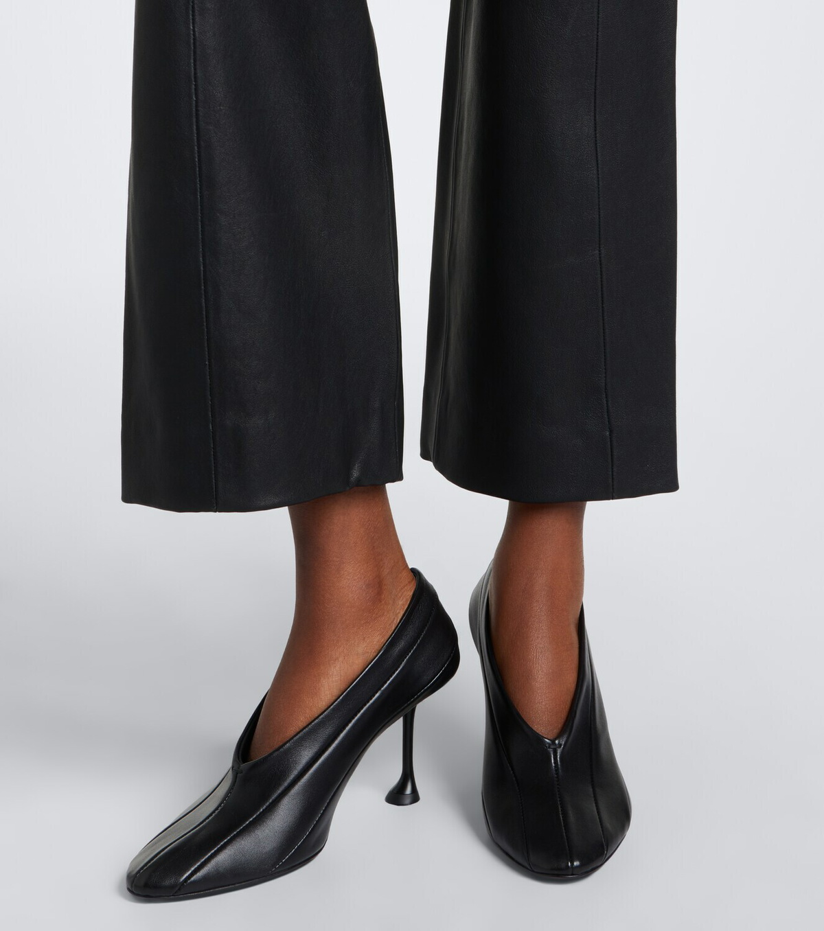 Proenza Schouler White Label Isadora leather flared pants