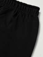 Nike - Solo Swoosh Straight-Leg Cotton-Blend Jersey Sweatpants - Black