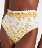 Farm Rio Azaleia floral printed bikini bottoms