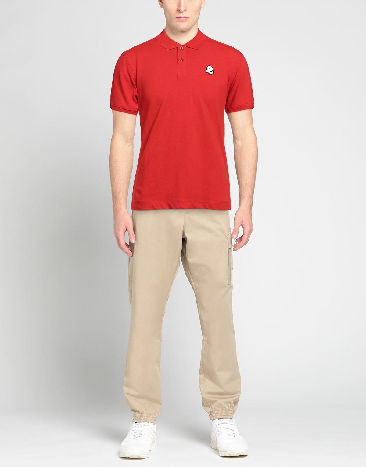 Invicta Mens Polo shirt in Tomato red