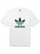 adidas Originals - Adicolor Logo-Print Cotton-Jersey T-Shirt - White