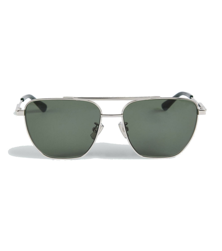 Photo: Bottega Veneta - Metal-frame sunglasses