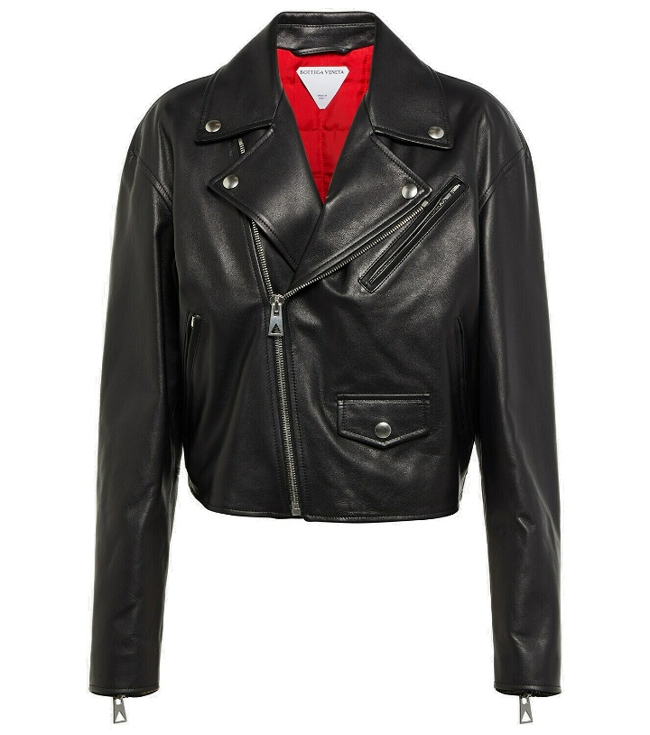 Photo: Bottega Veneta - Biker leather jacket