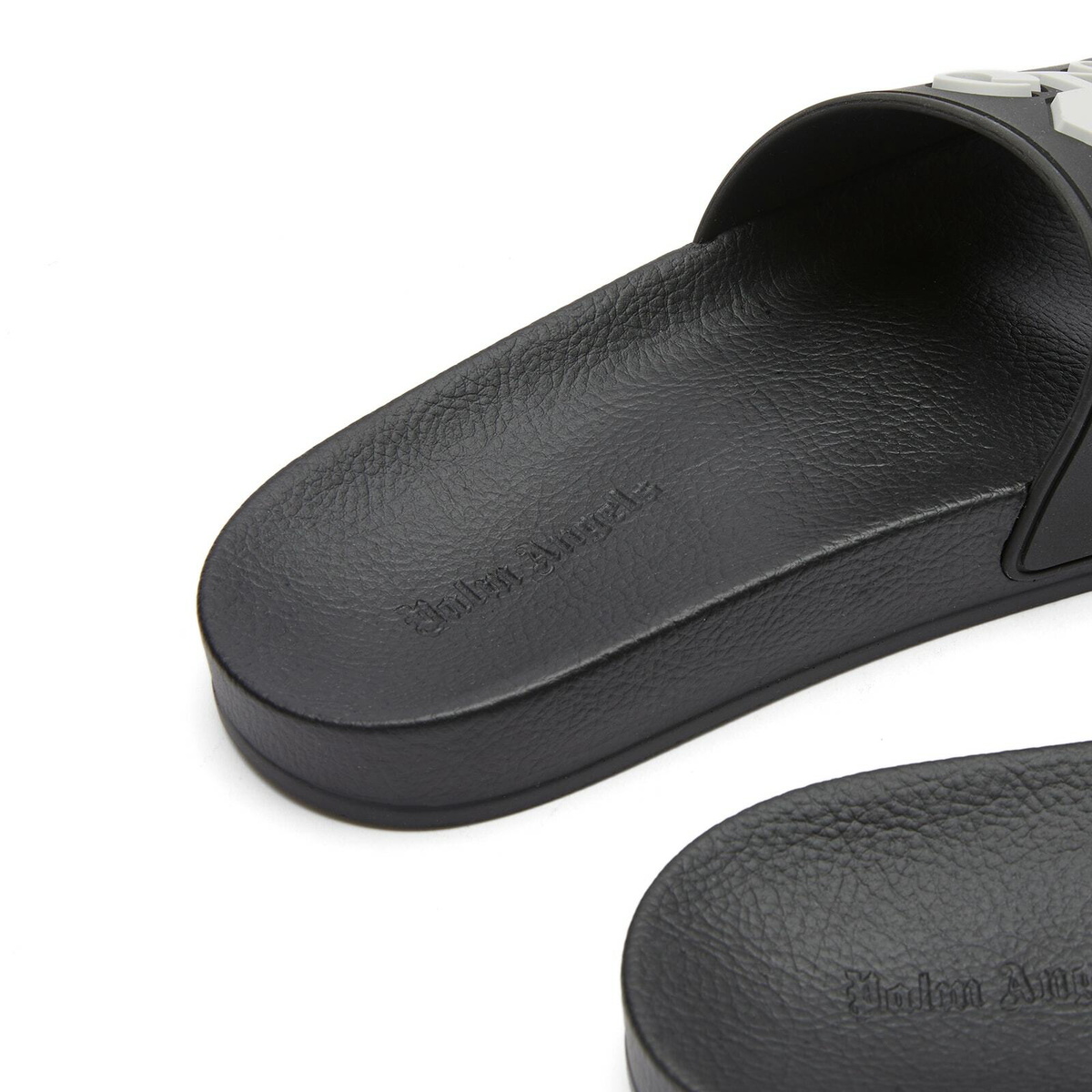Palm Angels Women's Monogram Pool Slider in Light Grey