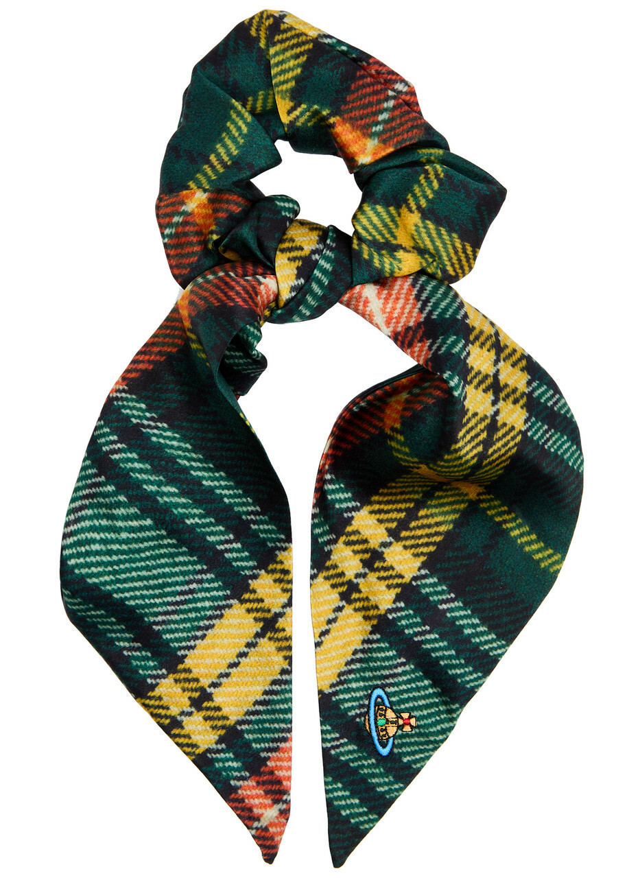 ★Vivienne Westwood★ 25SS ORB Tartan Print Scrunchie 810200 ☆Vivienne Westwood☆ 25SS ORB Tartan Print Scrunchie 810200
