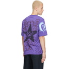 Marine Serre Purple Regenerated Graphic Jersey SS T-shirt