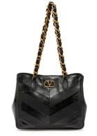Valentino Garavani Small Panelled Leather Tote bag - Black - One Size