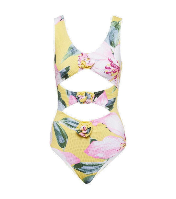 Photo: Alexandra Miro Beth floral cutout swimsuit