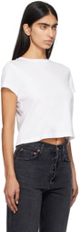 AGOLDE White Adine Shrunken T-shirt
