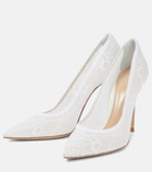 Gianvito Rossi - Bridal Liliane 105 lace pumps