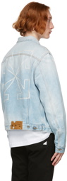 Off-White Blue Denim Arrows Slim Jacket