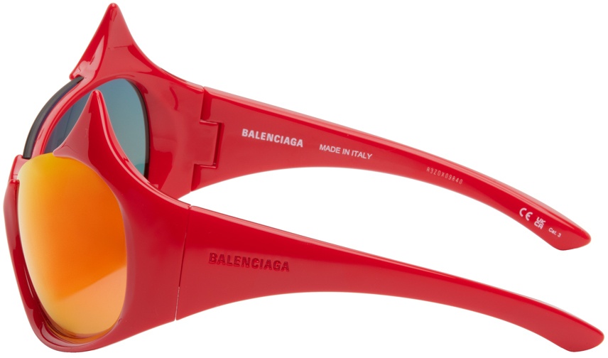 Balenciaga Red Gotham Cat Sunglasses Balenciaga
