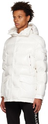Moncler White Short Chiablese Down Jacket