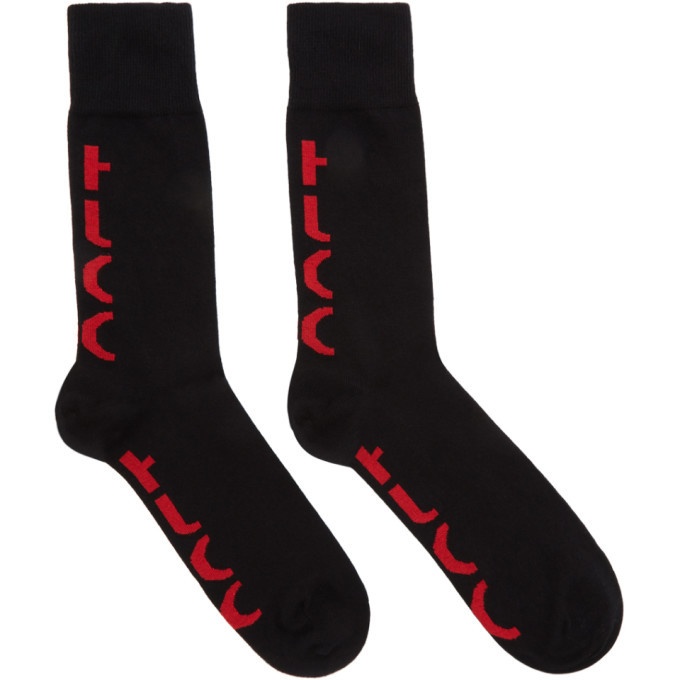 Photo: Hugo Black Back Logo Socks
