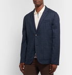 Club Monaco - Blue Grant Unstructured Checked Woven Blazer - Blue