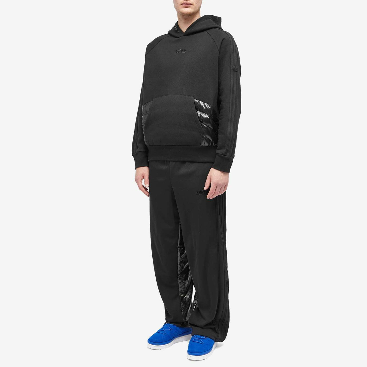 【 MONCLER X ADIDAS ORIGINALS】メンズ★FELPA★スウェット Moncler Men's x adidas Originals Down Panel Hoodie in Black