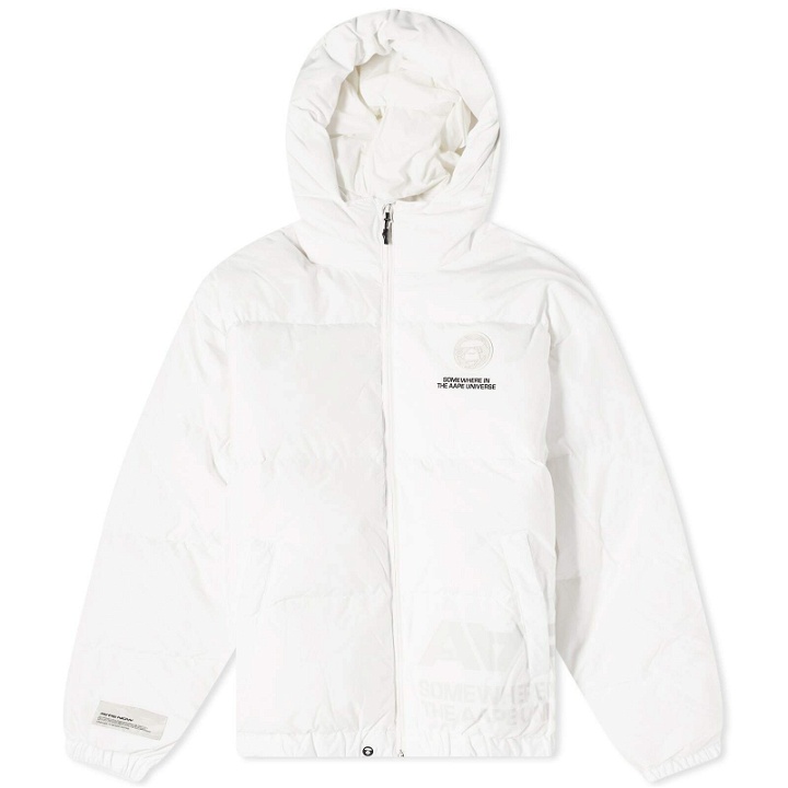 Photo: Men's AAPE Now Down Jacket in Ivory