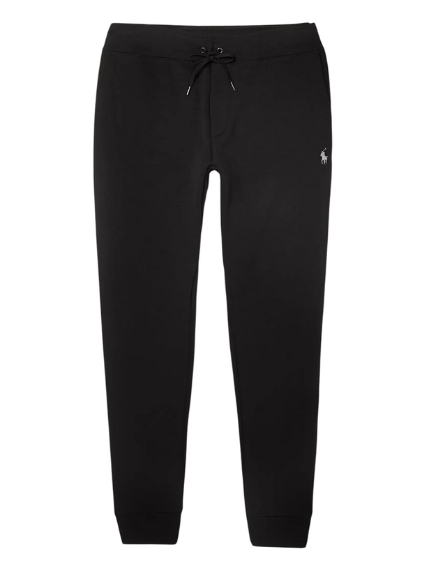 Photo: Polo Ralph Lauren - Slim-Fit Tapered Jersey Sweatpants - Black