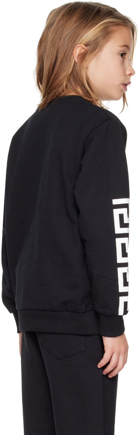 Versace Kids Black Greca Sweatshirt