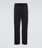 The Frankie Shop Pleated cotton and linen pants