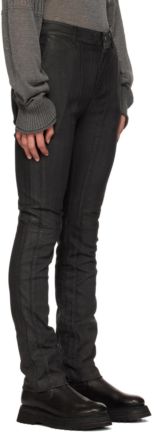 FREI-MUT Black Mercy Leather Pants