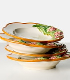 Les-Ottomans Artichoke set of 4 ceramic pasta bowls