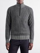 BOGNER - Dwayne Ribbed Wool and Cashmere-Blend Half-Zip Ski Mid-Layer - Gray