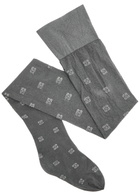 Ganni Metallic Butterfly Logo-jacquard Tights Silver