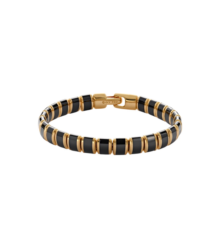 Photo: David Yurman Spiritual Beads 18kt gold bracelet with onyx