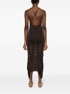 AISLING CAMPS Purple Stalactite Knit Dress
