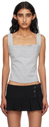 Miaou Gray Luna Tank Top