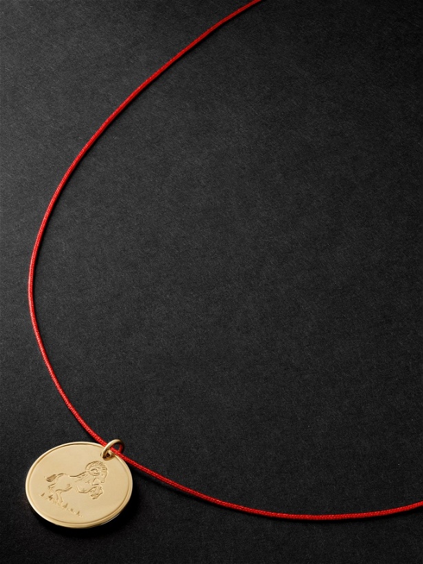 Photo: Duffy Jewellery - Aries 18-Karat Gold and Cord Necklace