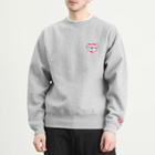 Human Made Men's Heart Heavyweight Sweatshirt in Gray