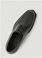 Chisel Toe Derby Shoes in Black