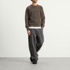 Dime Men's Wave Knit Sweater in Brown