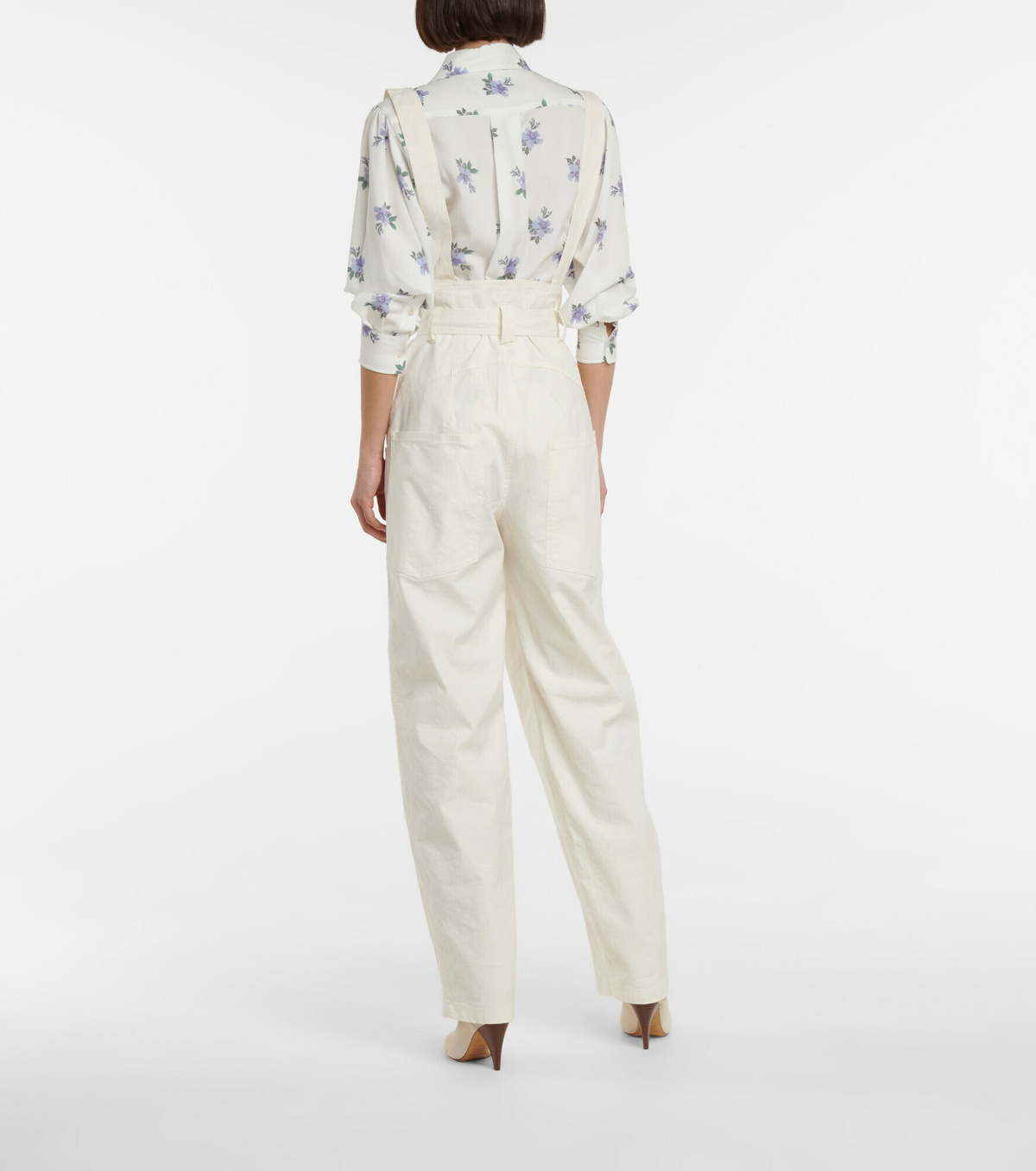 パンツ ISABEL MARANT EMMY COTTON BAGGY TROUSERS ISABEL MARANT Staya pleated paneled hemp-blend cady wide-leg