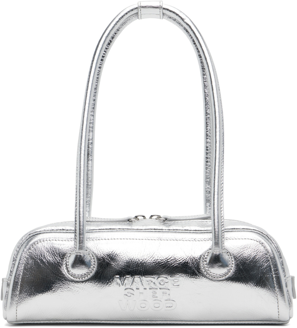 MARGESHERWOOD Silver Soft Boston EW Mini Bag