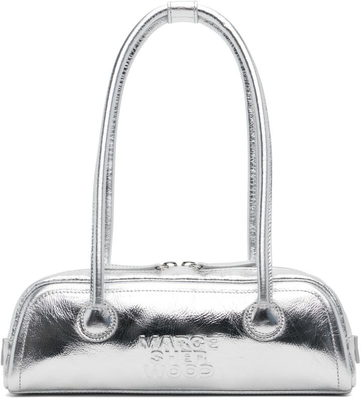 Photo: MARGESHERWOOD Silver Soft Boston EW Mini Bag