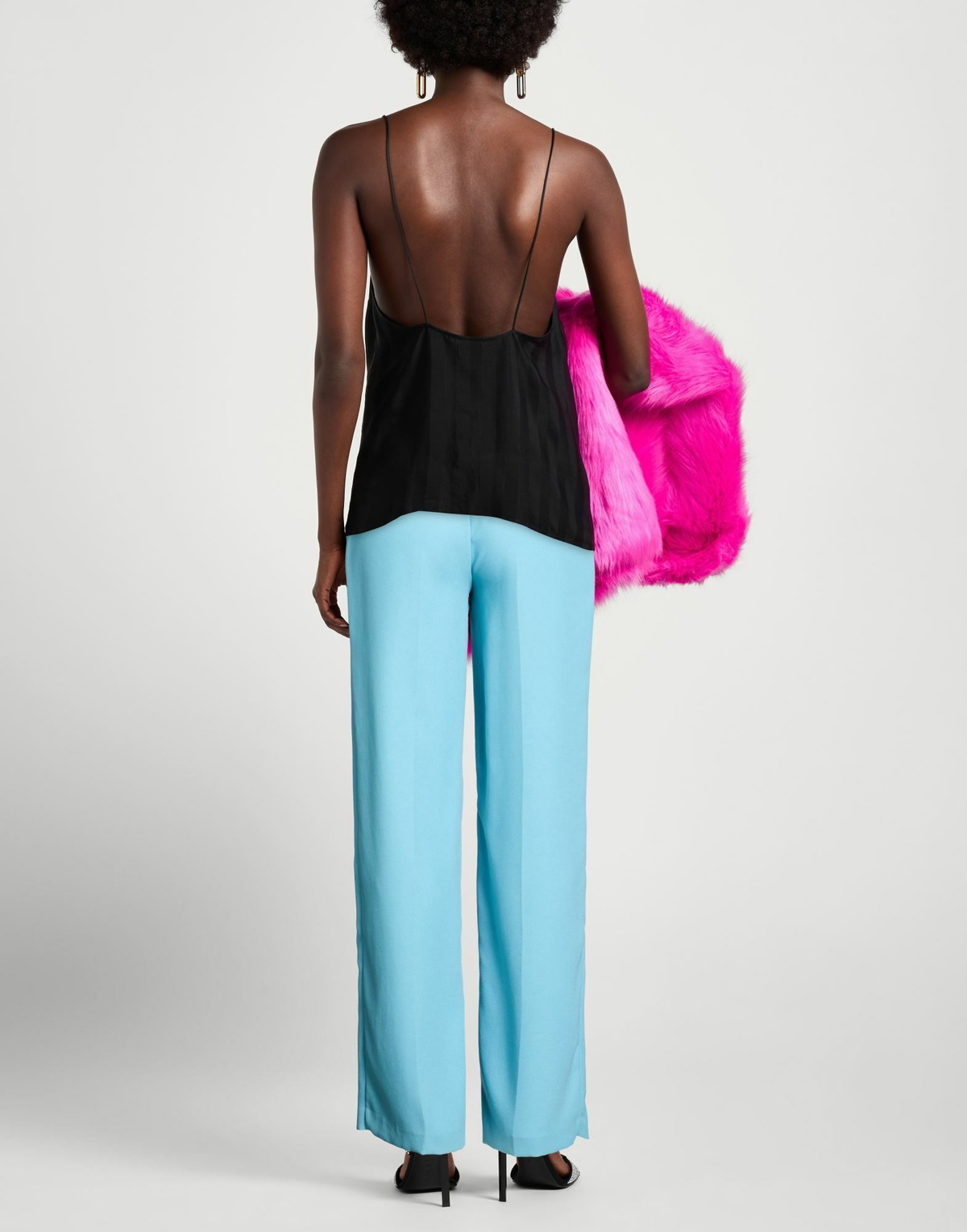 Manila Grace Womens Pants Azure