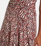 Proenza Schouler White Label Nessa printed cotton-blend maxi skirt