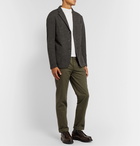 Barena - Dark-Grey Slim-Fit Unstructured Puppytooth Virgin Wool Blazer - Brown