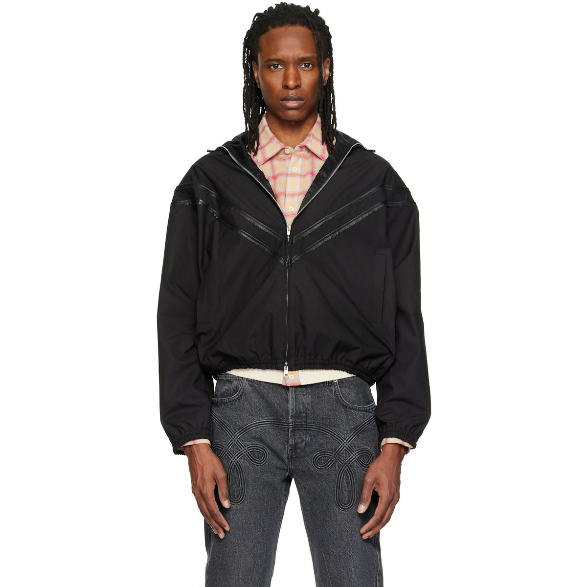Stefan Cooke Black Pinking Corded Jacket