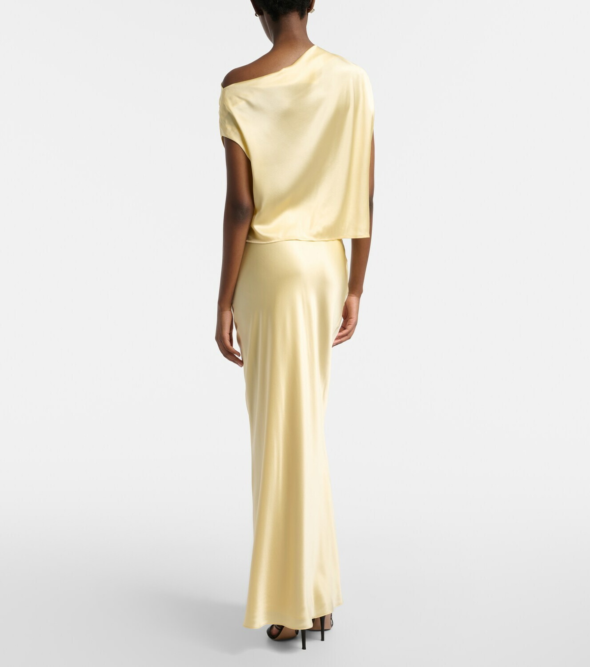 The Sei Silk satin maxi skirt