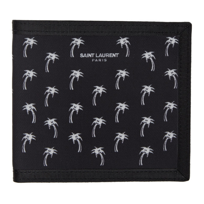 Photo: Saint Laurent Black Palm Bifold Wallet