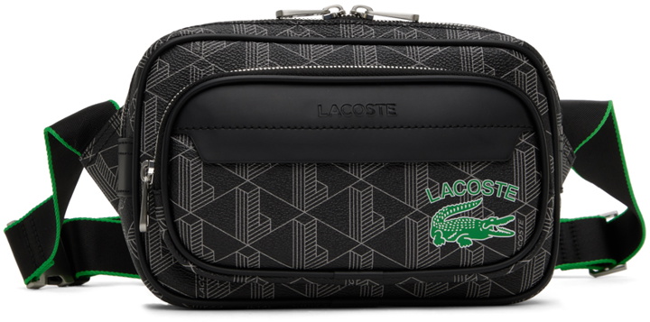 Photo: Lacoste Black 'The Blend Monogram Print' Crossbody Bag