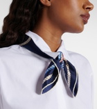 Prada Printed silk twill scarf