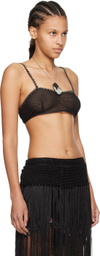 Bode Black Jannie Bra