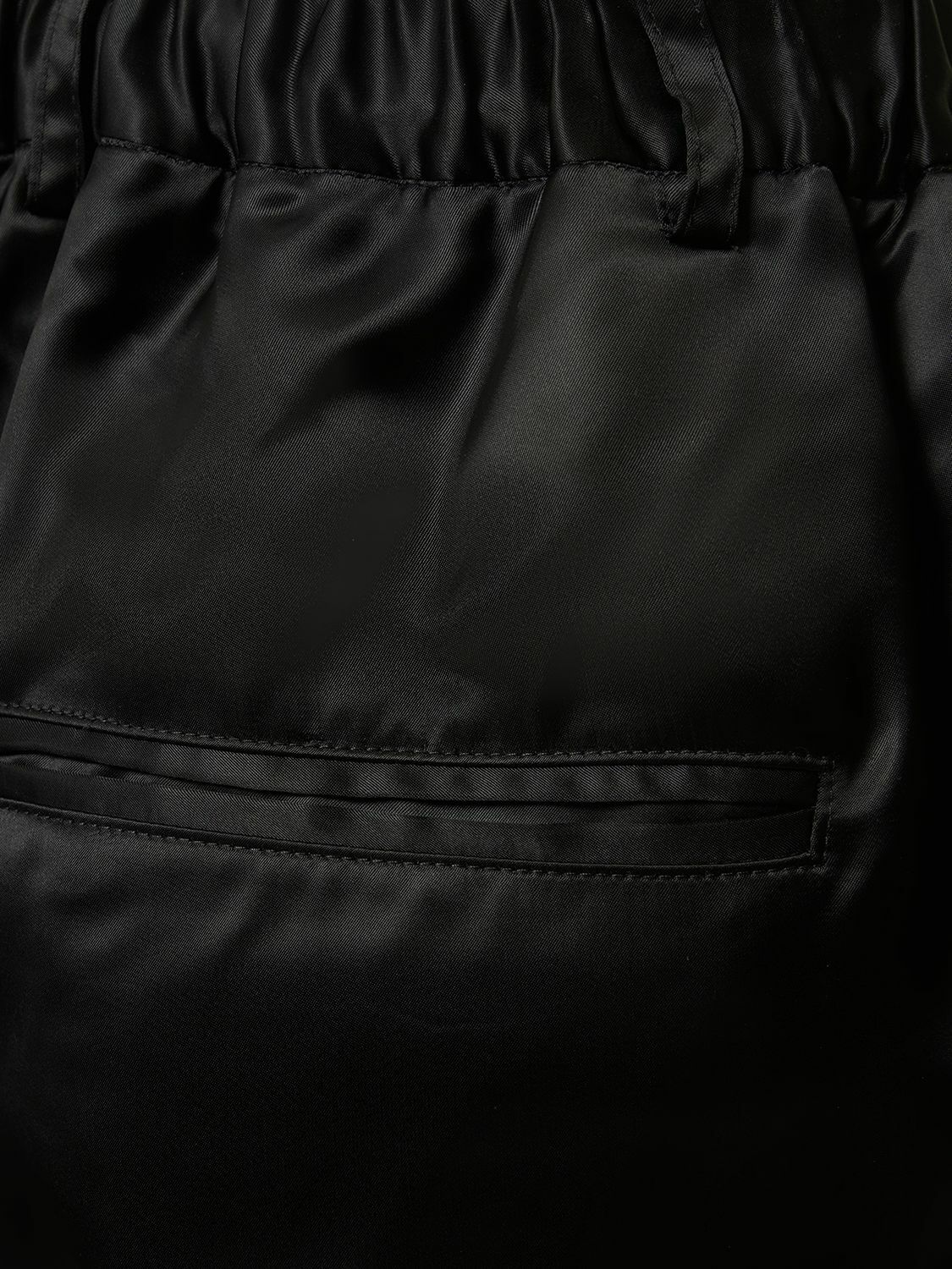 DEVEAUX Chloe Cupro Satin Wide Pants